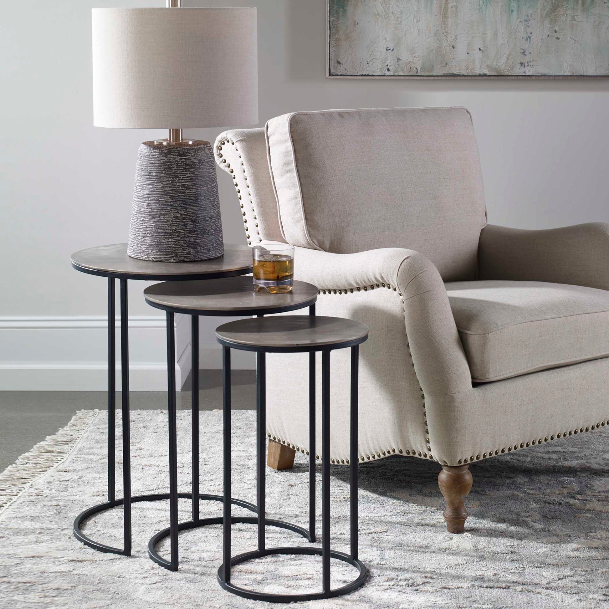 Uttermost Erik Metal Nesting Tables Set/3