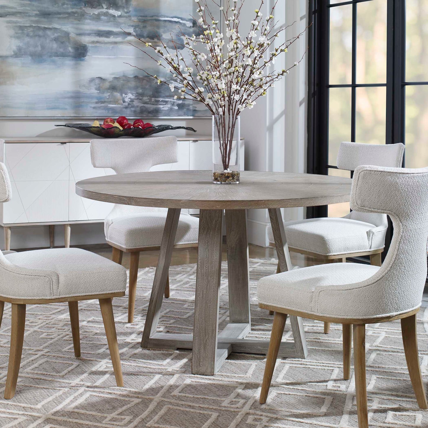 Uttermost Gidran Gray Dining Table