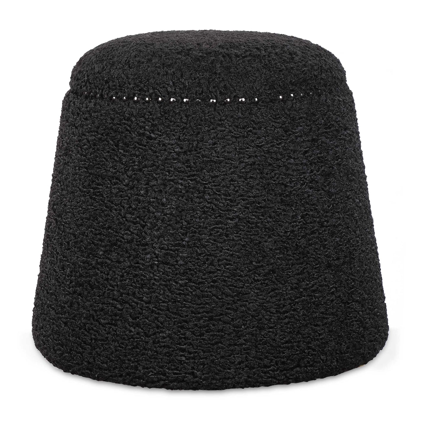 Uttermost Gumdrop Black Ottoman