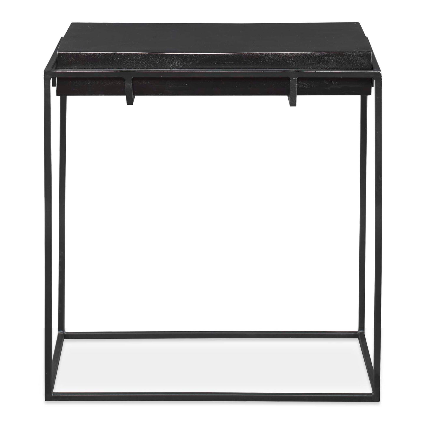 Uttermost Telone Modern Black Side Table
