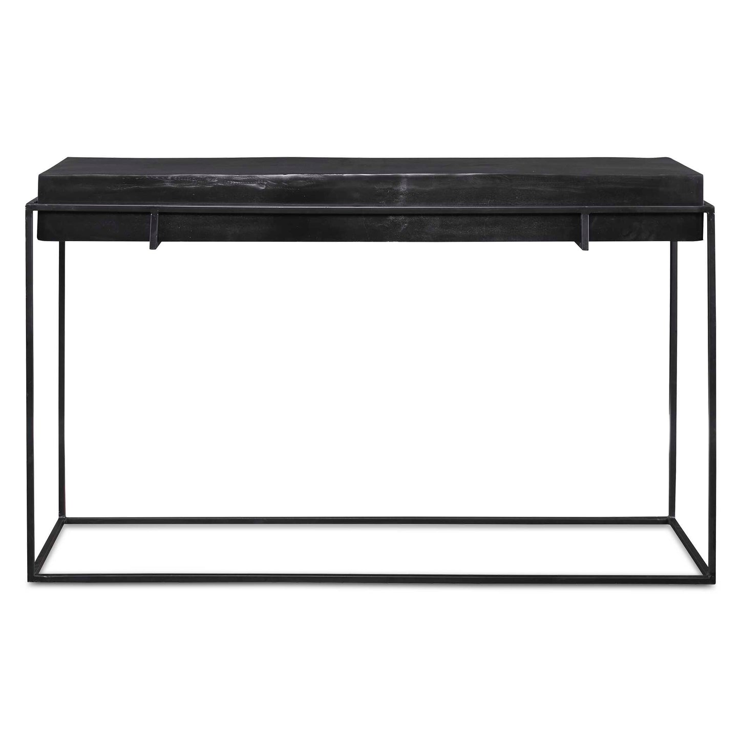Uttermost Telone Modern Black Console Table