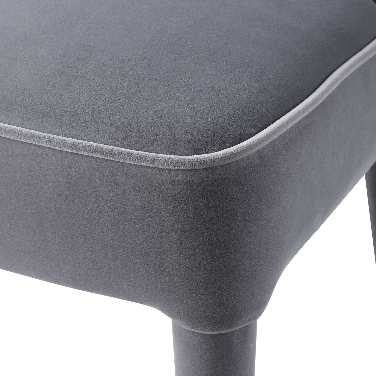 Uttermost Brie Armless Chair Gray Set Of 2