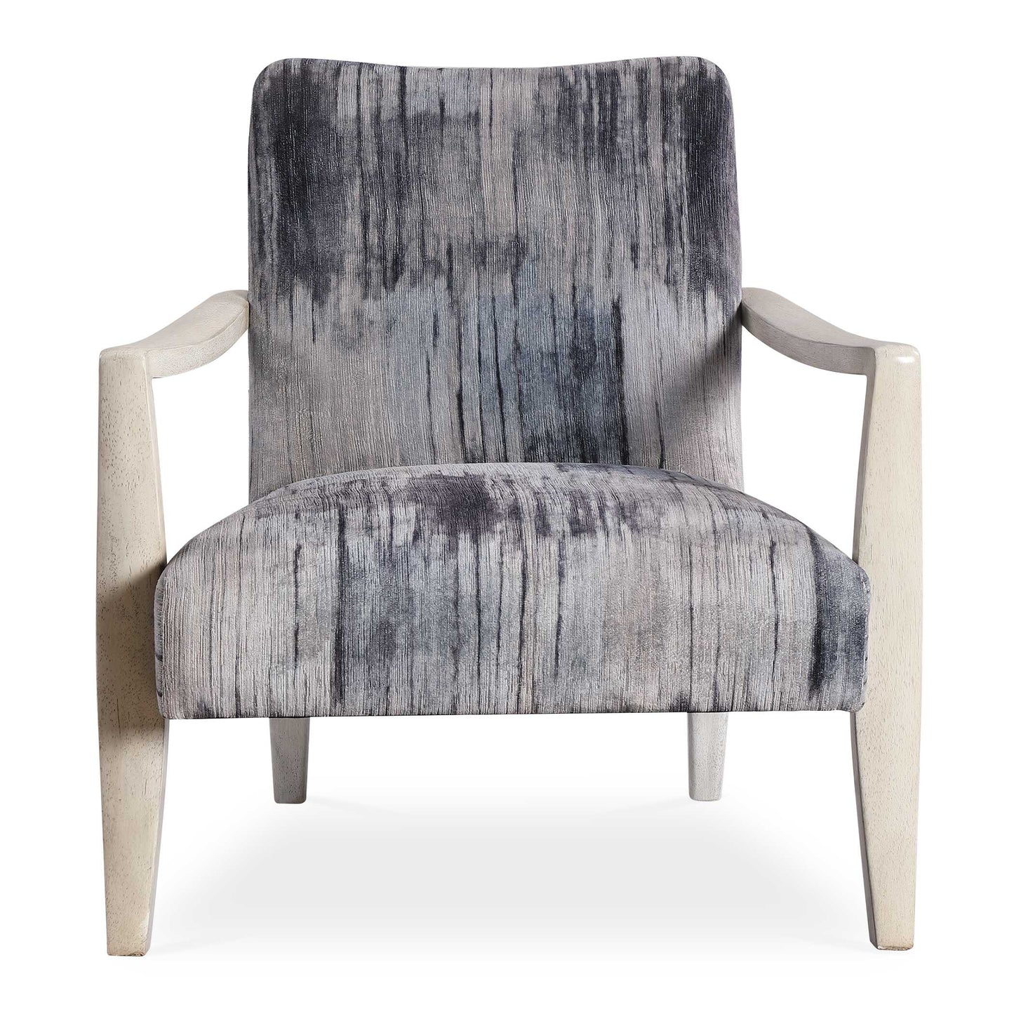 Uttermost Watercolor Gray Chenille Accent Chair
