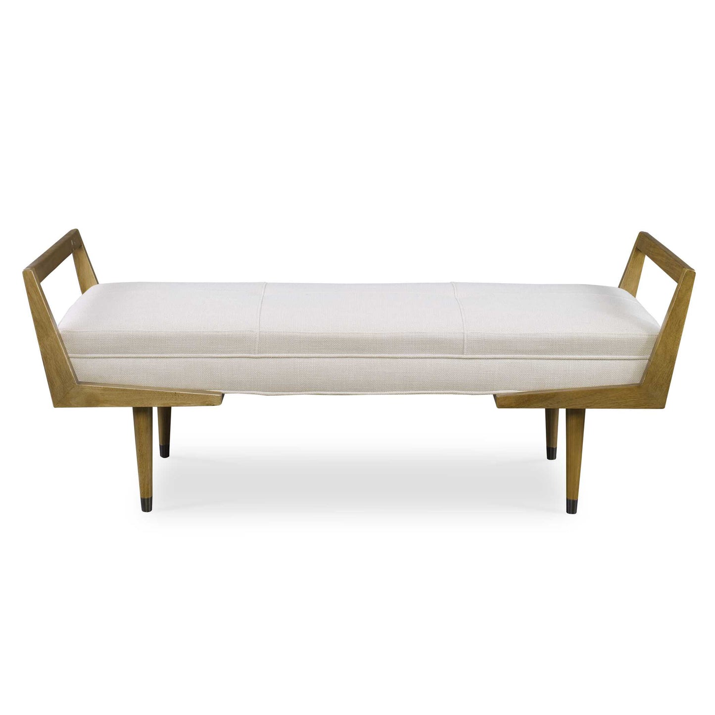 Uttermost Waylon Modern Ivory Bench