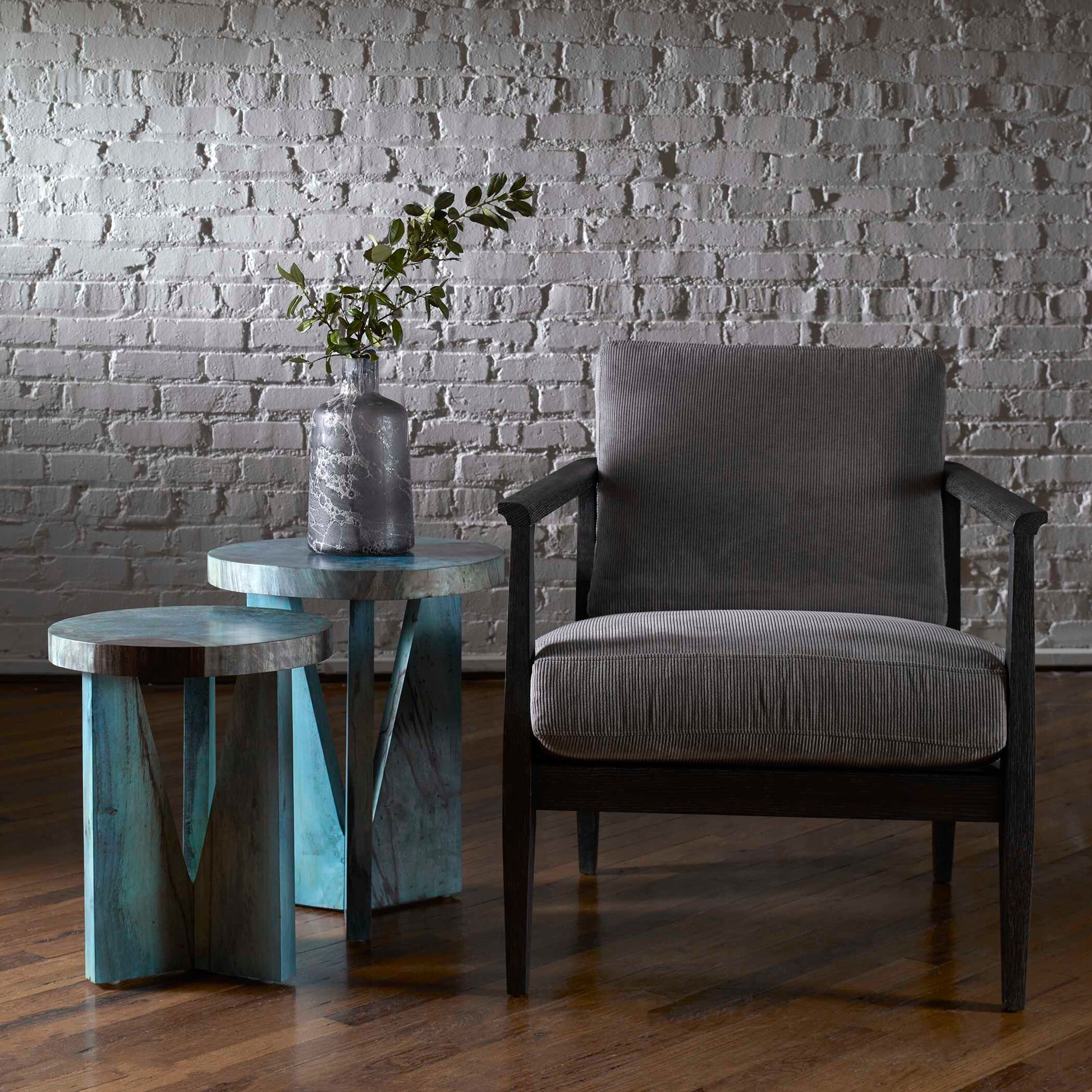 Uttermost Nadette Blue Nesting Tables Set/2