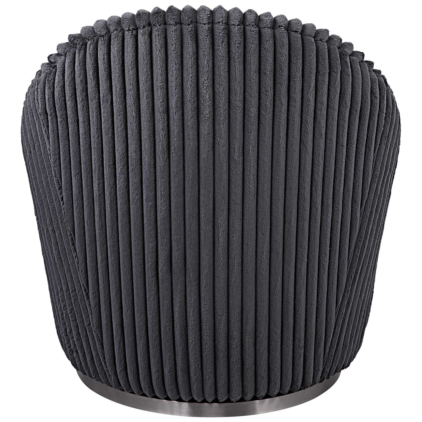 Uttermost Crue Gray Fabric Swivel Chair
