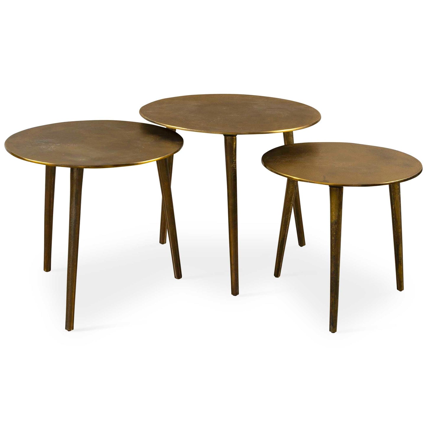 Uttermost Kasai Gold Coffee Tables Set/3