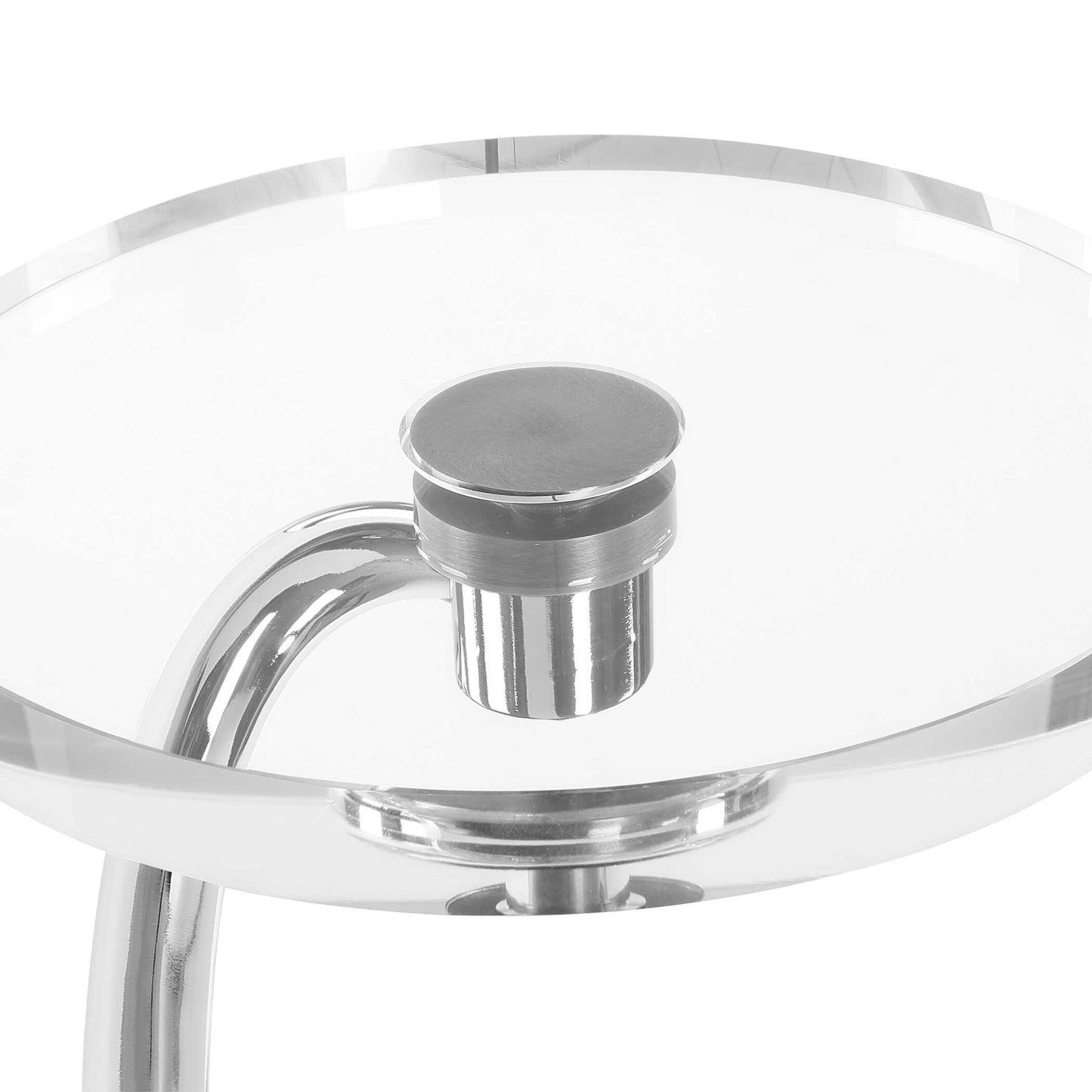Uttermost Waveney Nickel Drink Table