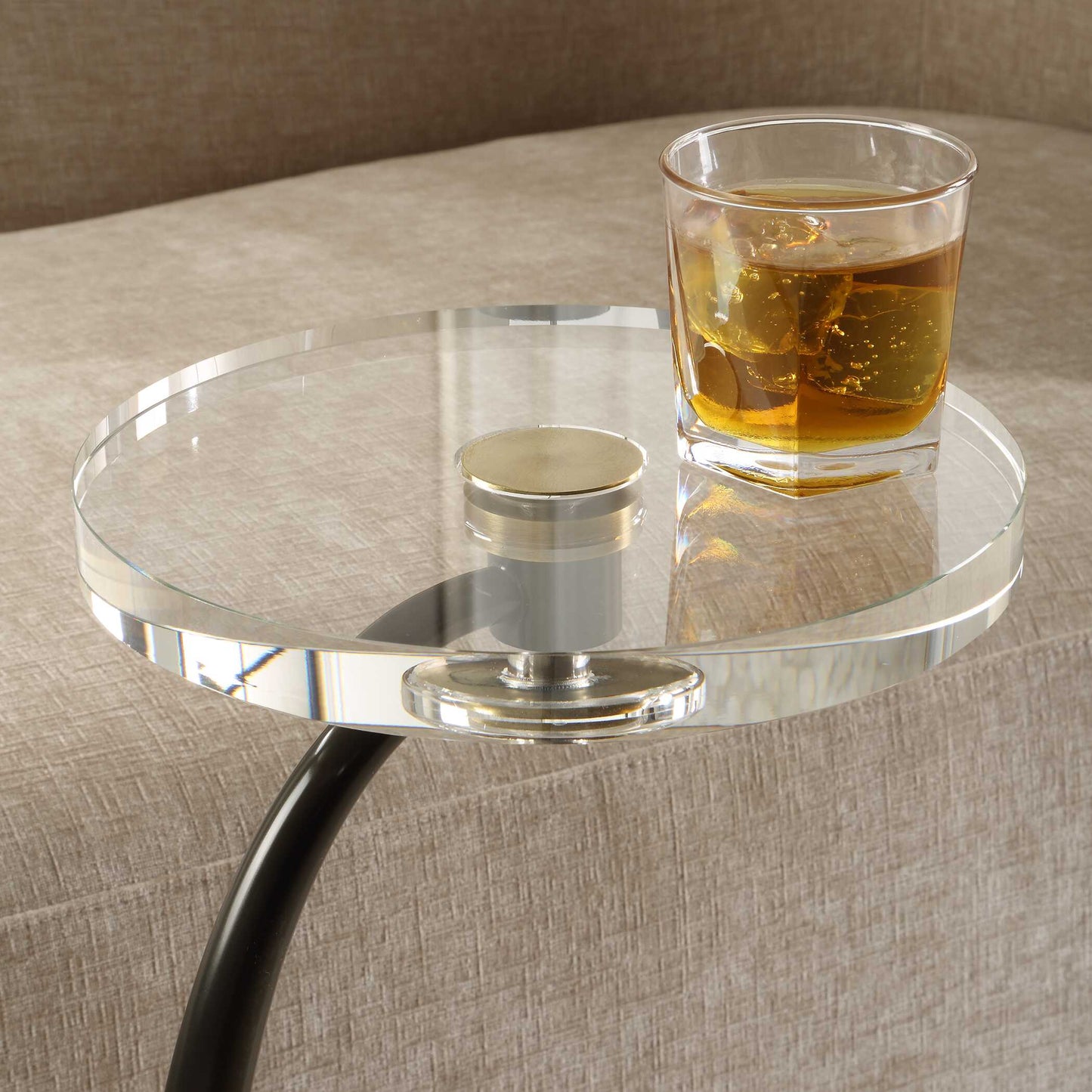 Uttermost Waveney Bronze Drink Table