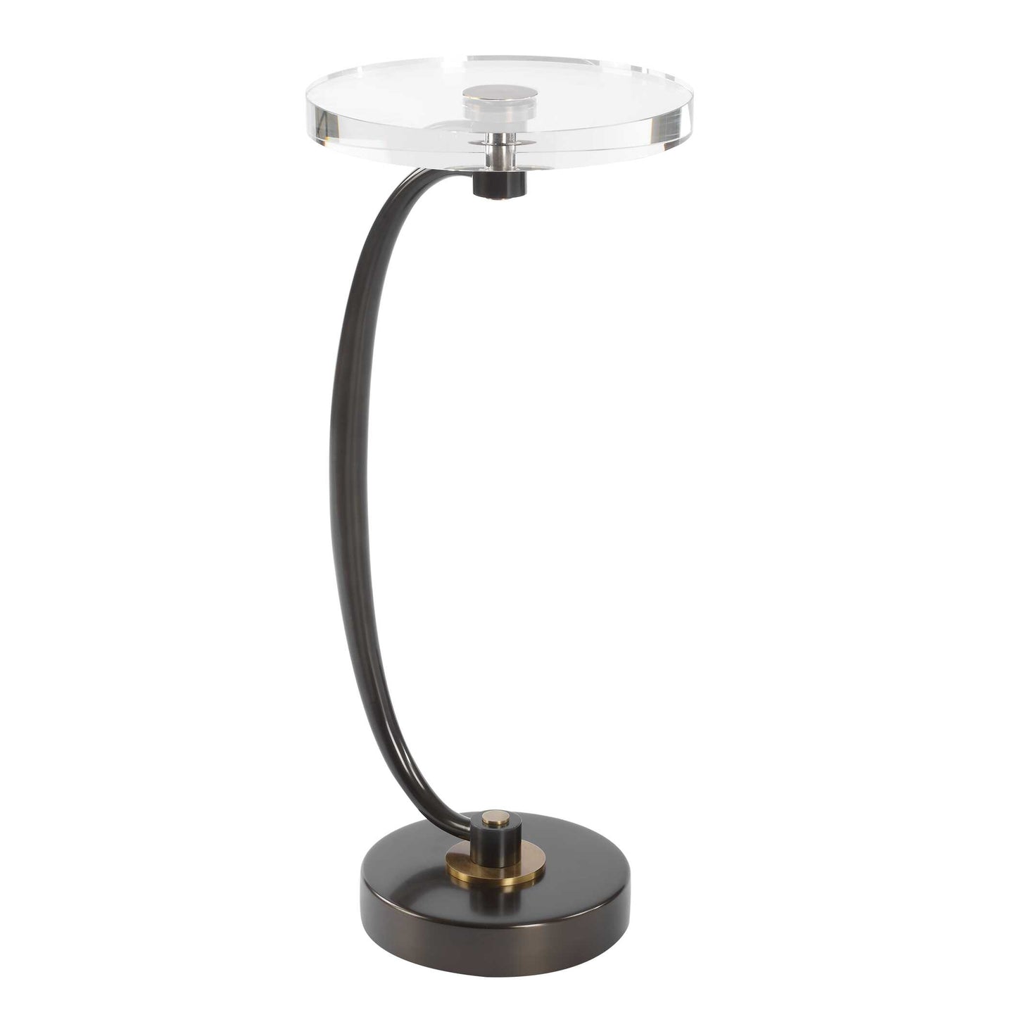 Uttermost Waveney Bronze Drink Table