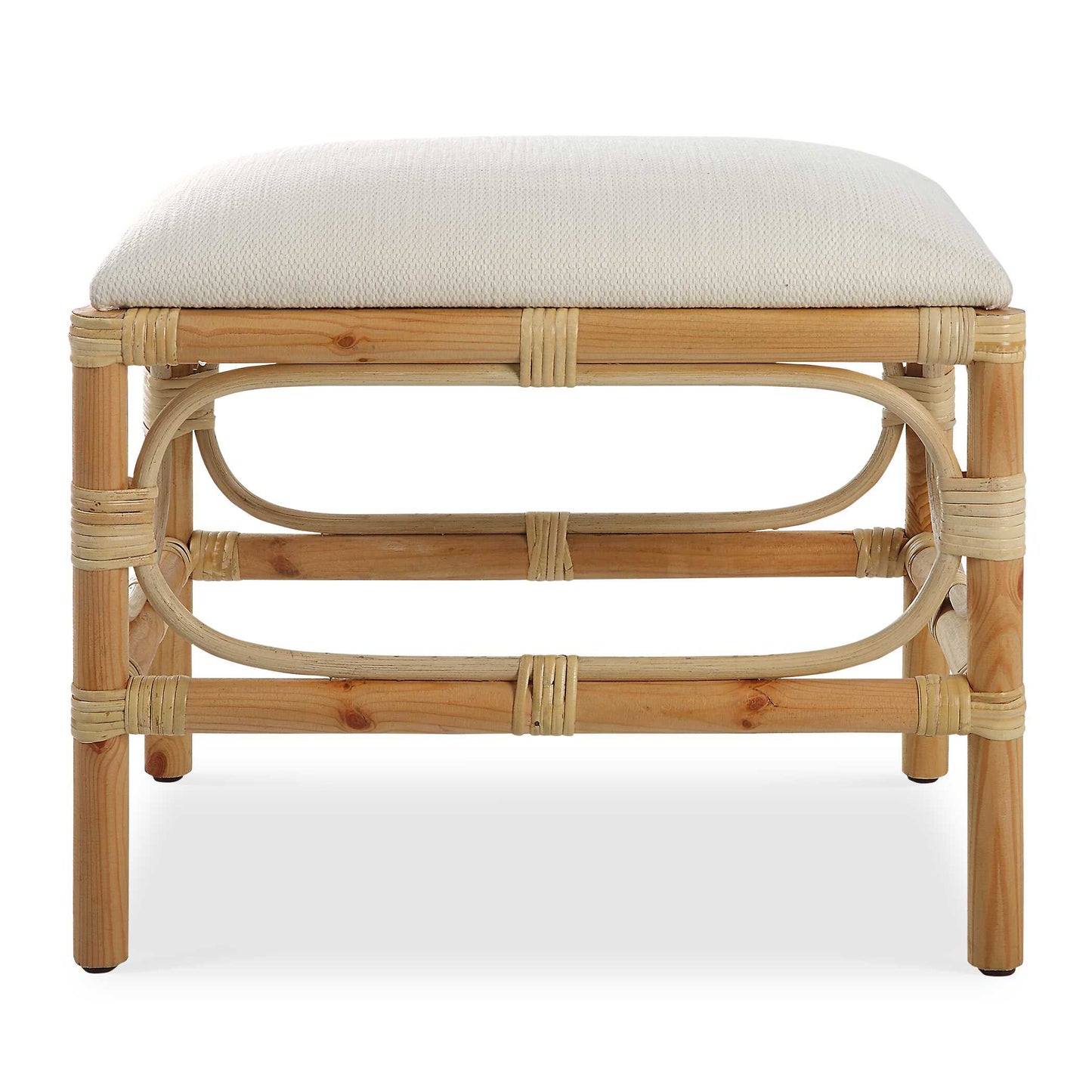 Uttermost Laguna Small White Bench