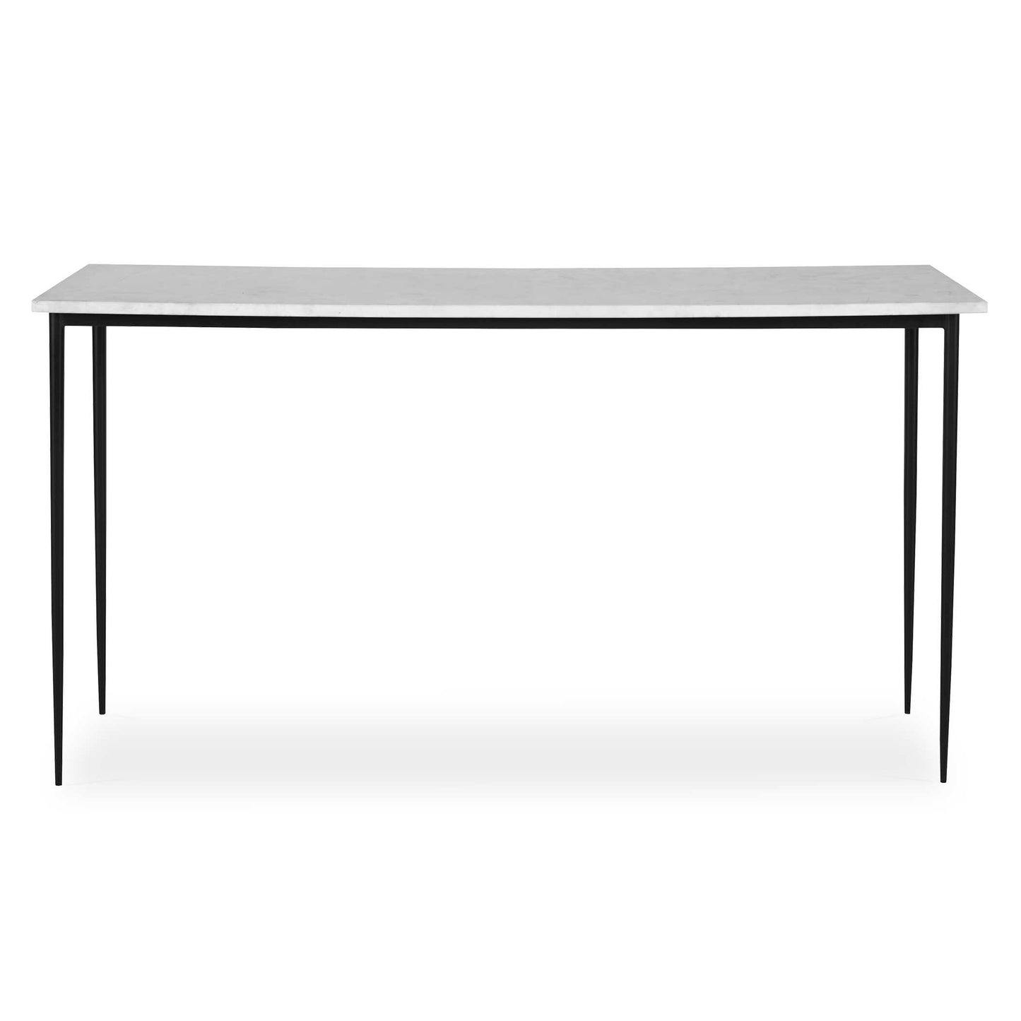Uttermost Nightfall White Marble Console Table