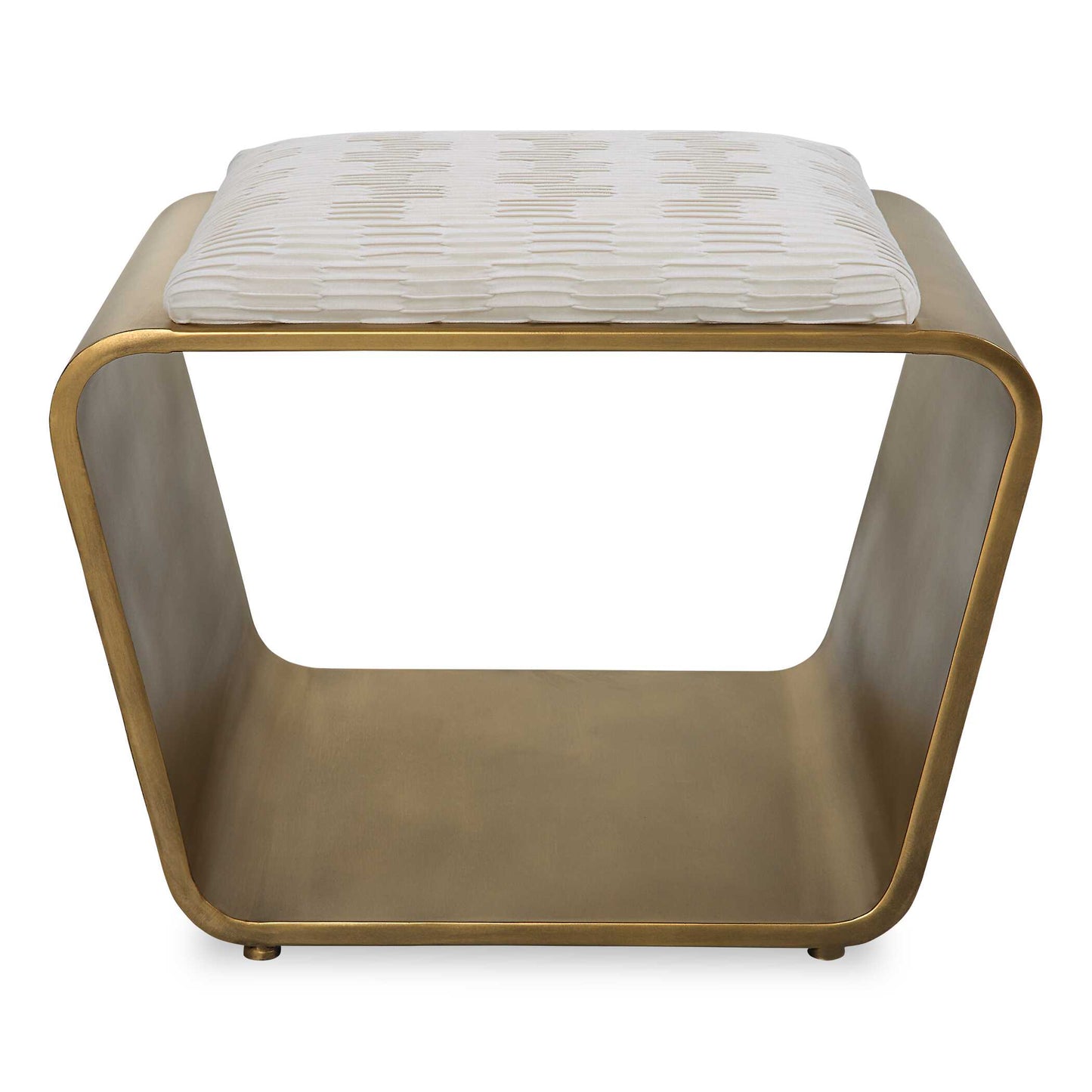Uttermost Hoop Small Gold Bench