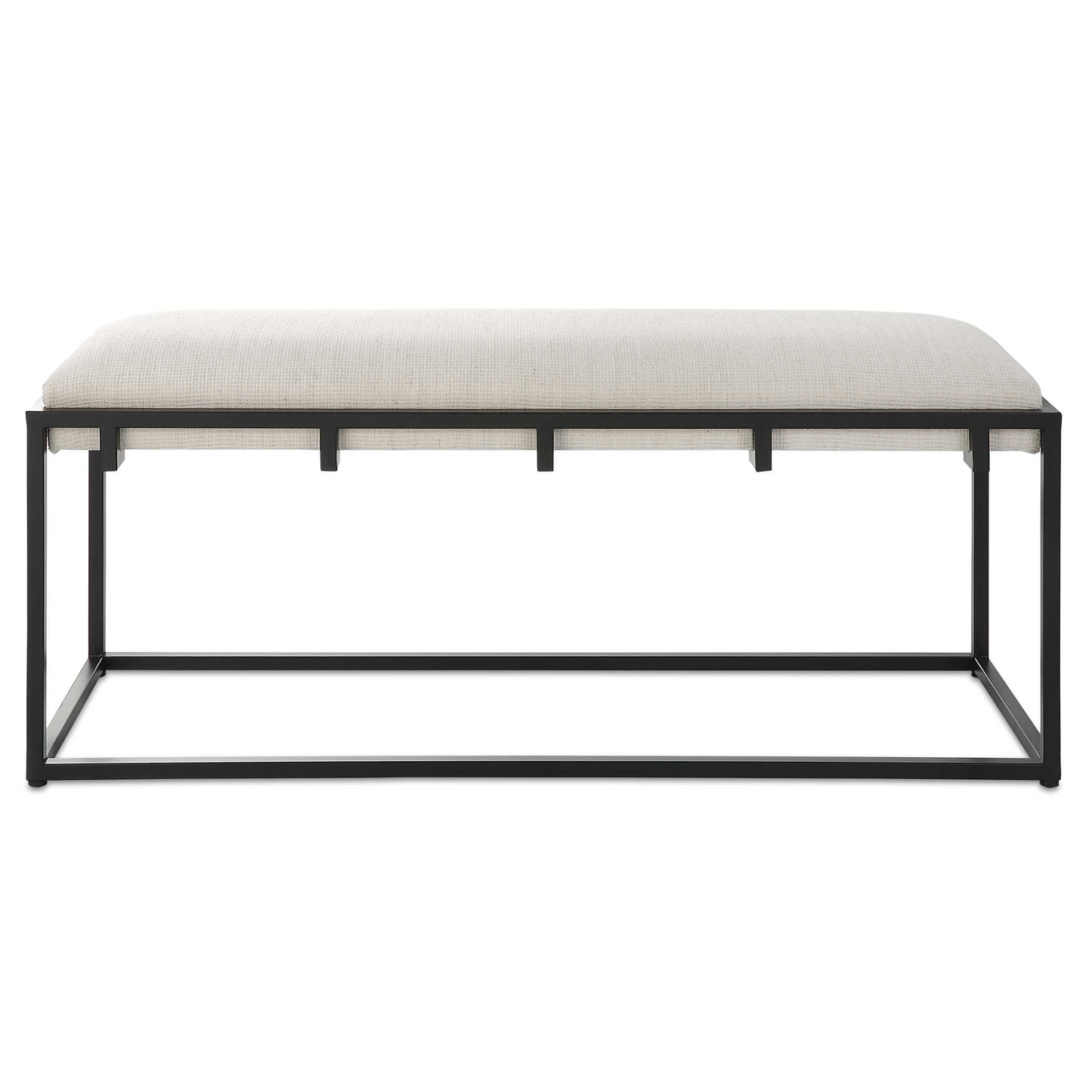 Uttermost Paradox Iron & Fabric Bench