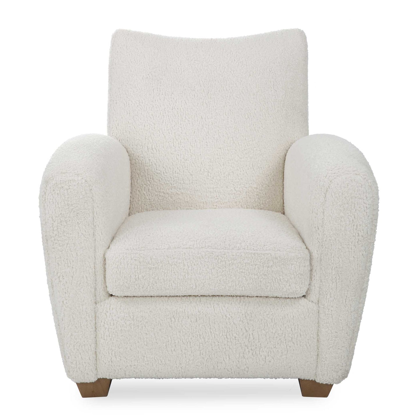 Uttermost Teddy White Shearling Accent Chair