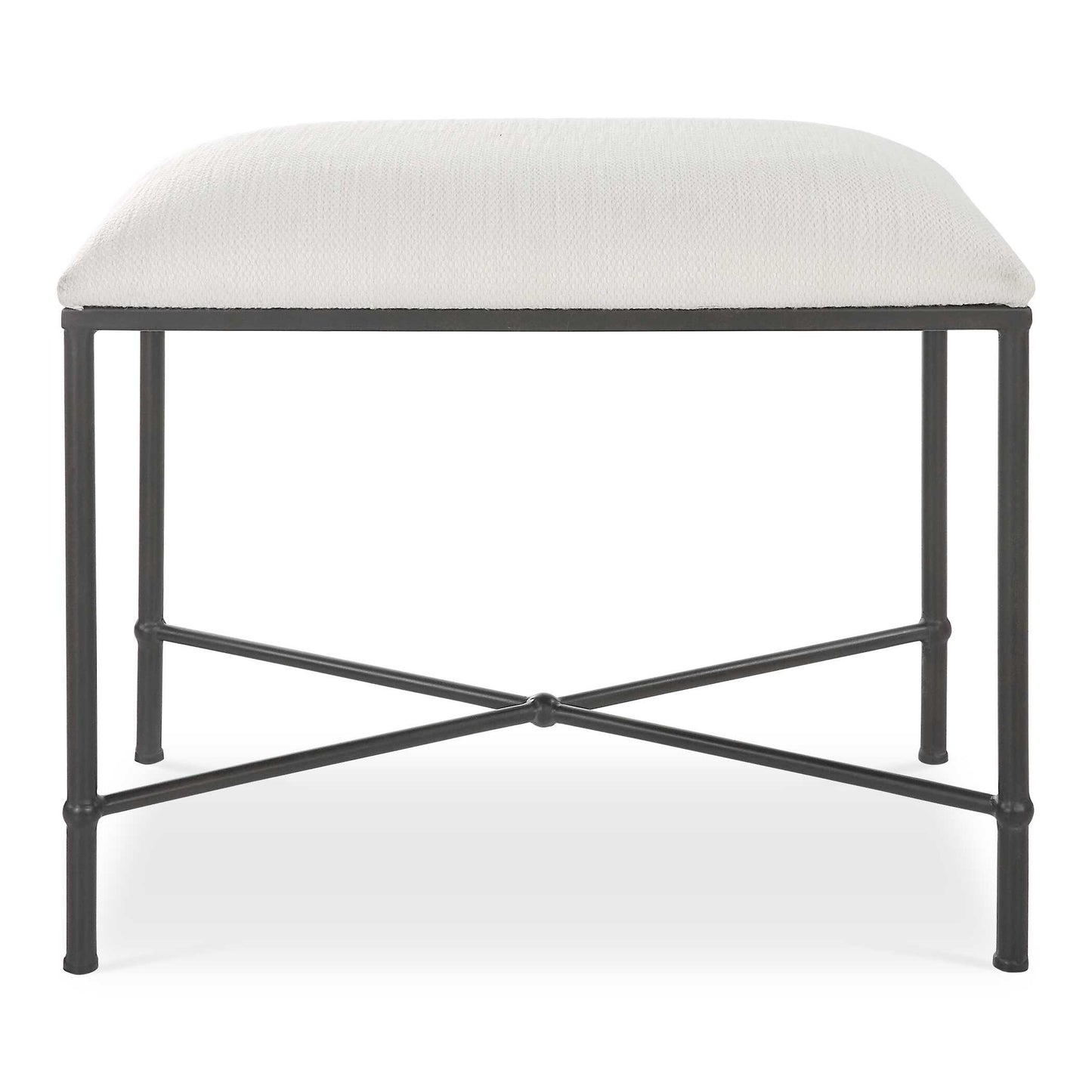 Uttermost Avenham Small Black Framed Bench