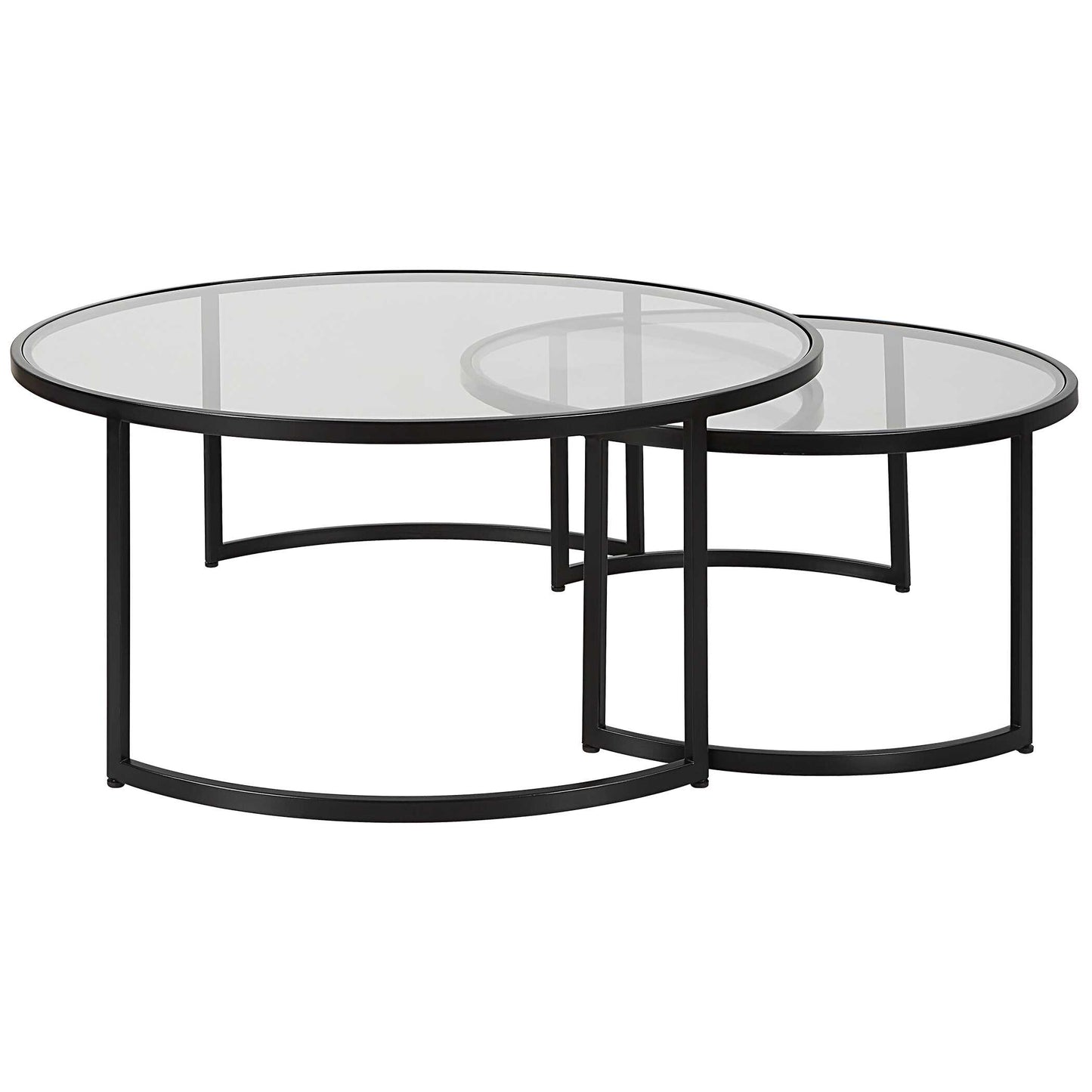 Uttermost Rhea Black Nesting Coffee Tables Set/2