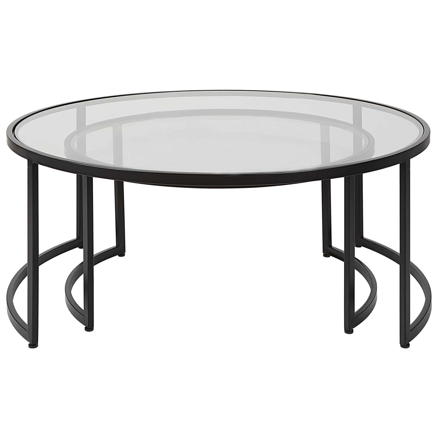 Uttermost Rhea Black Nesting Coffee Tables Set/2