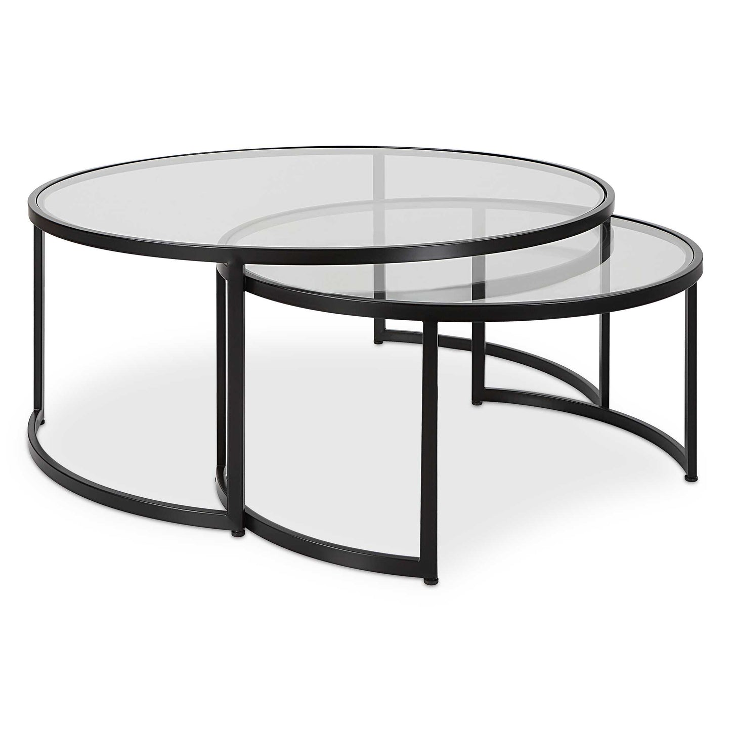 Uttermost Rhea Black Nesting Coffee Tables Set/2