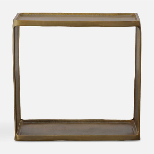 Uttermost Derwent Antique Brass Side Table