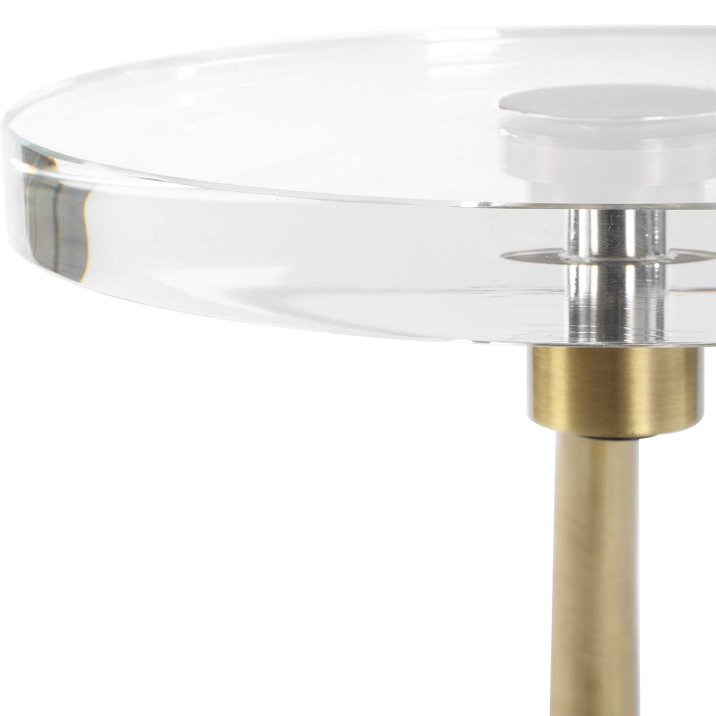 Uttermost Waveney Brass Drink Table