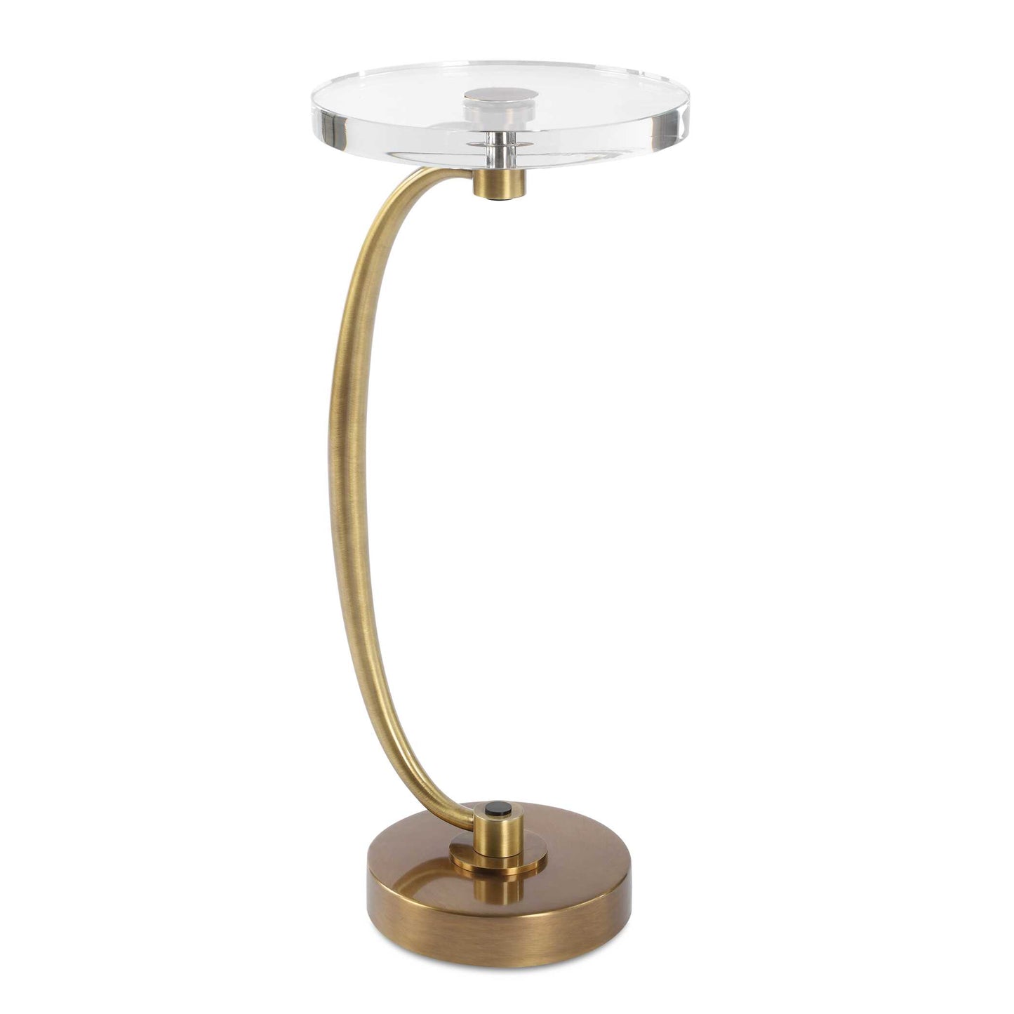 Uttermost Waveney Brass Drink Table
