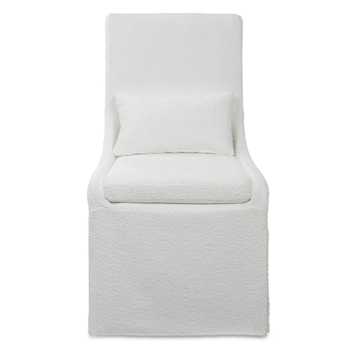 Uttermost Coley White Armless Chair