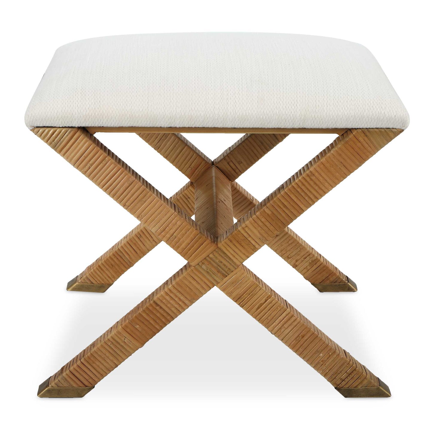 Uttermost St. Tropez Rattan Small Bench
