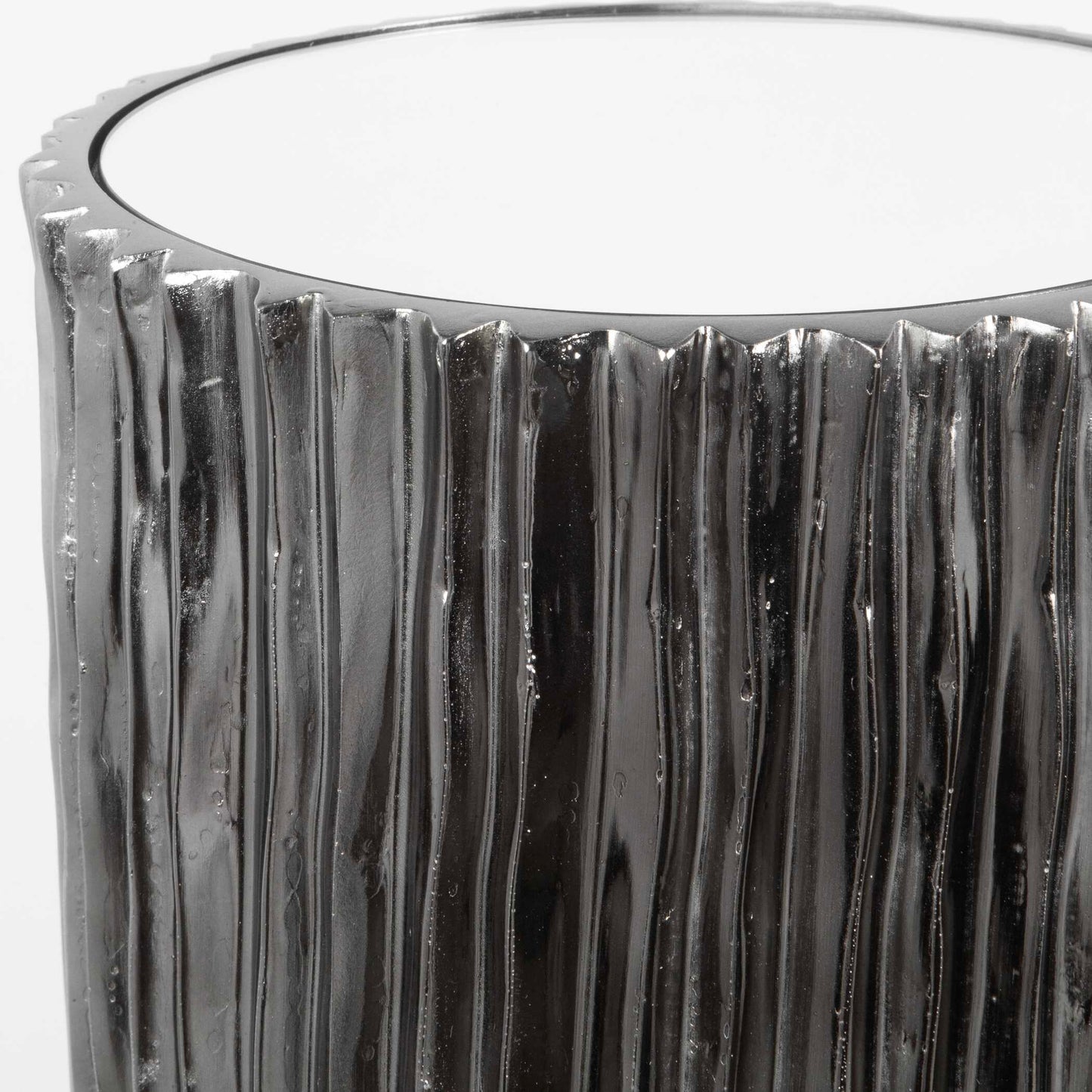 Uttermost Echo Modern Nickel Drink Table