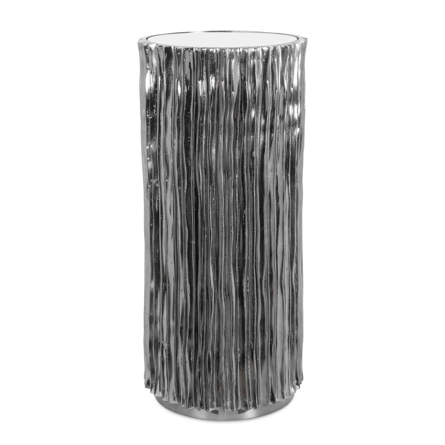 Uttermost Echo Modern Nickel Drink Table