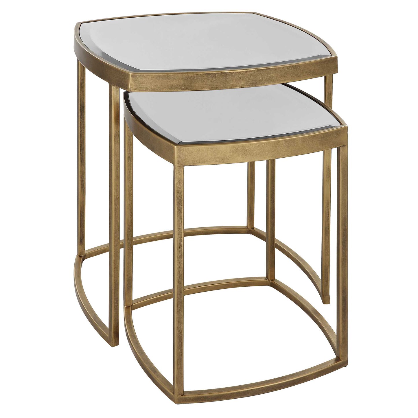 Uttermost Vista Gold Nesting Tables Set Of 2