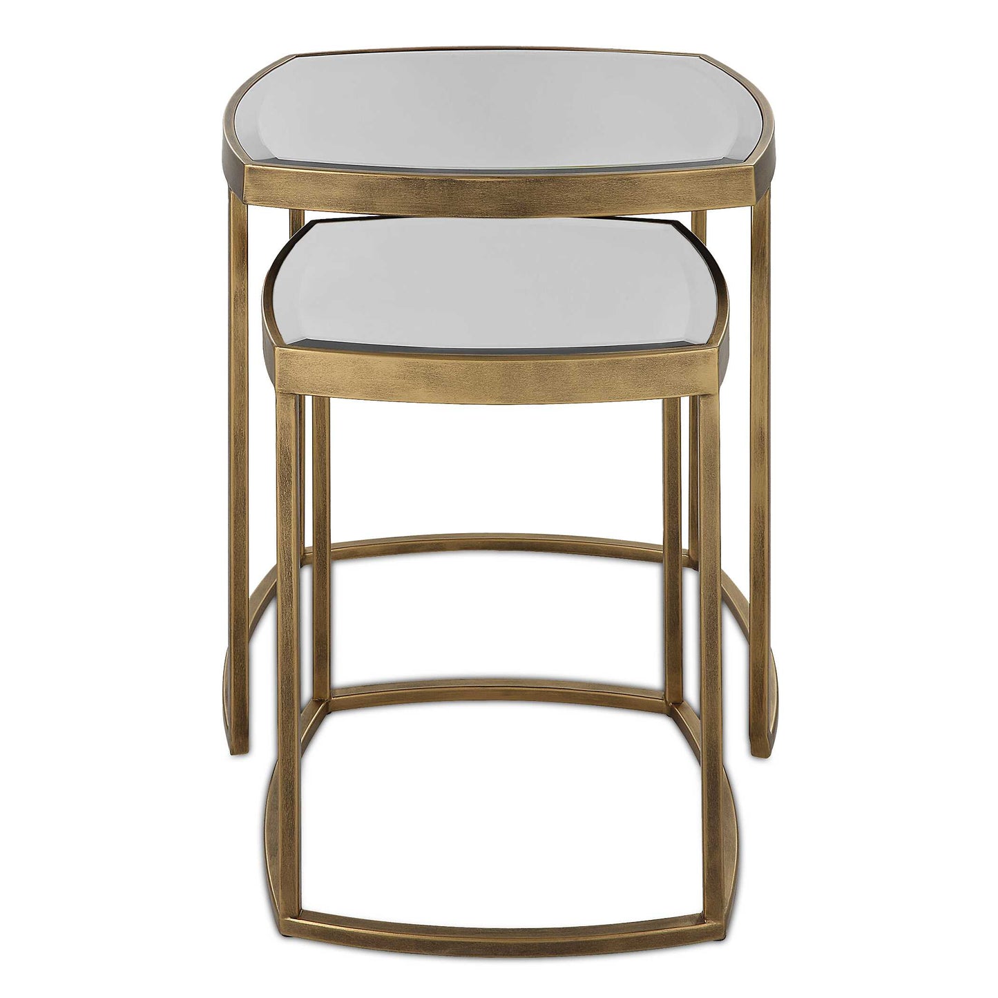 Uttermost Vista Gold Nesting Tables Set Of 2