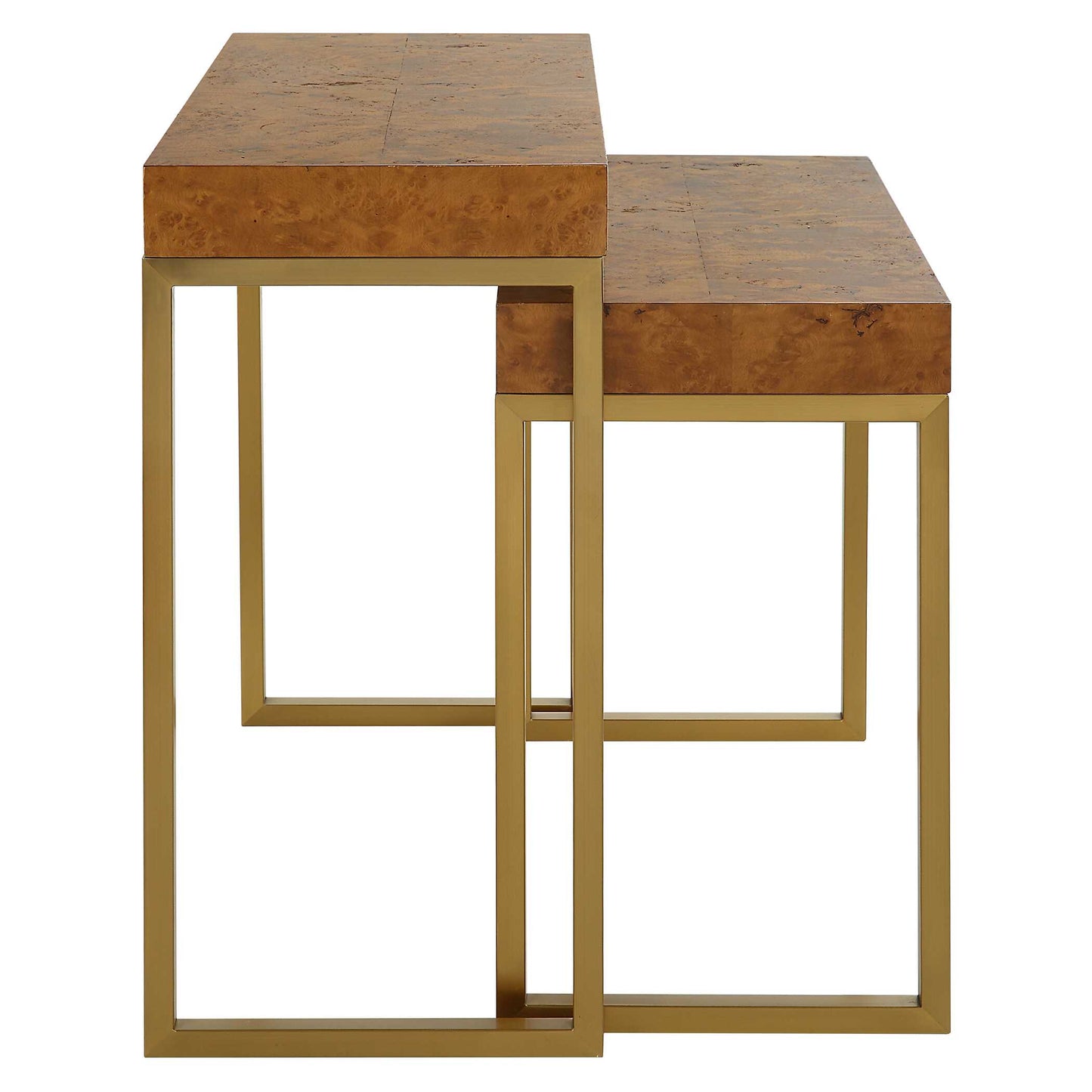 Uttermost Burl-esque Wooden Nesting Tables Set/2