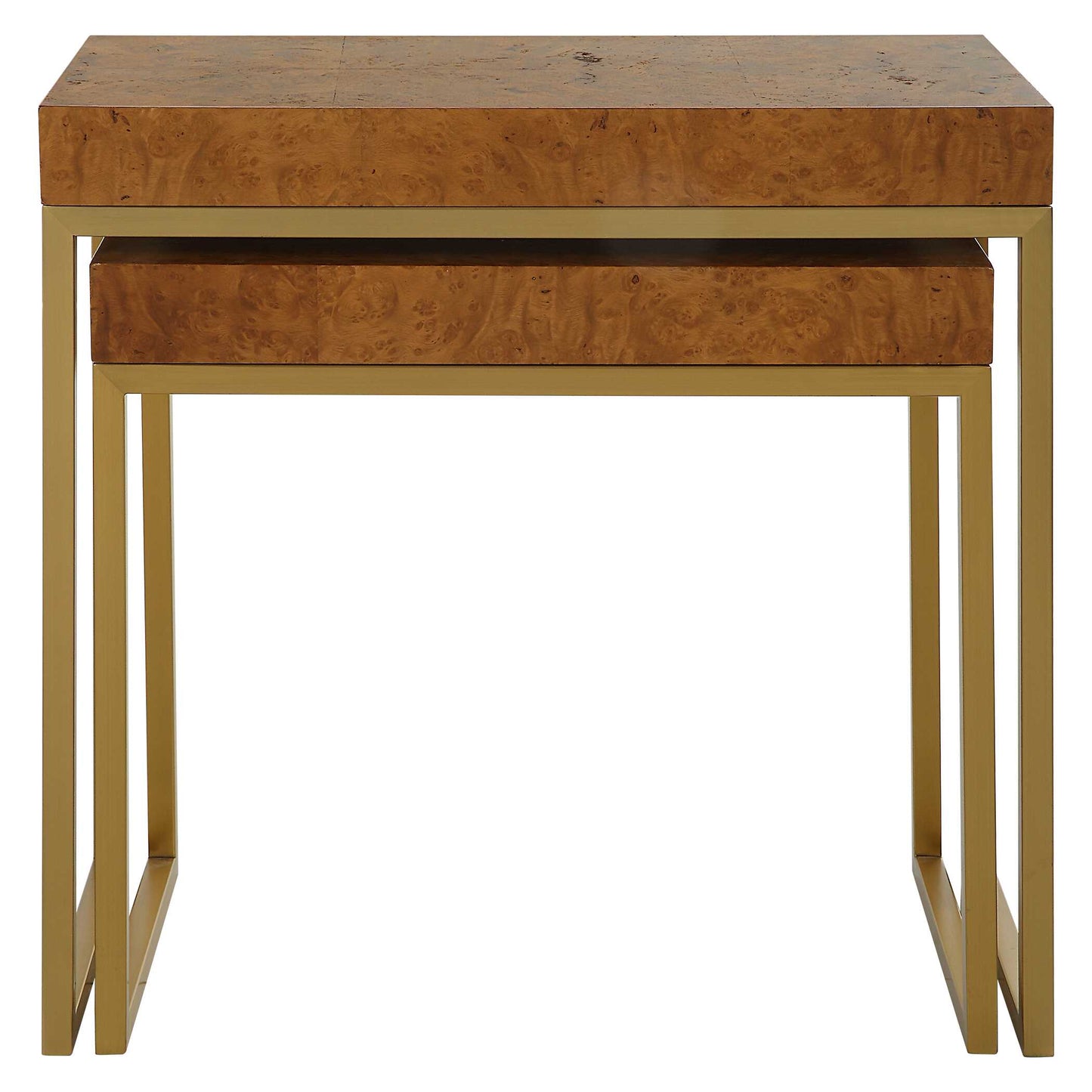 Uttermost Burl-esque Wooden Nesting Tables Set/2