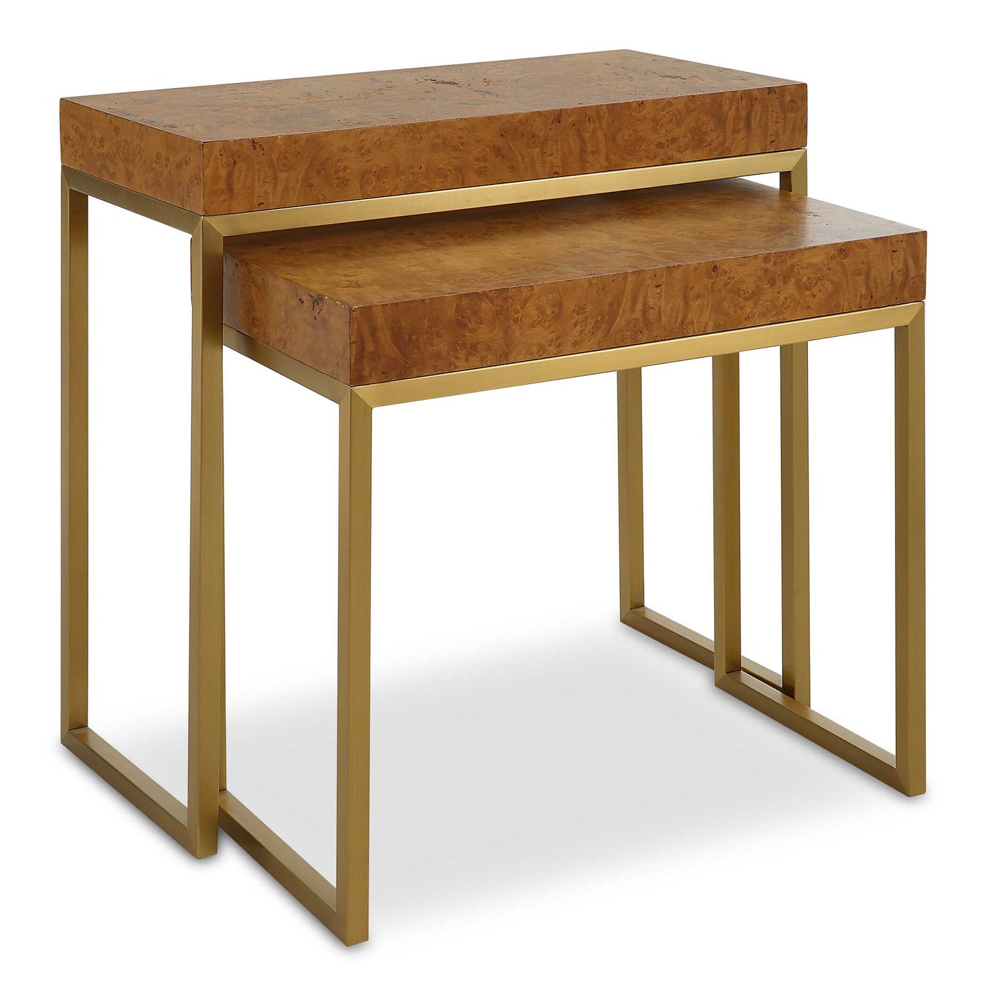 Uttermost Burl-esque Wooden Nesting Tables Set/2