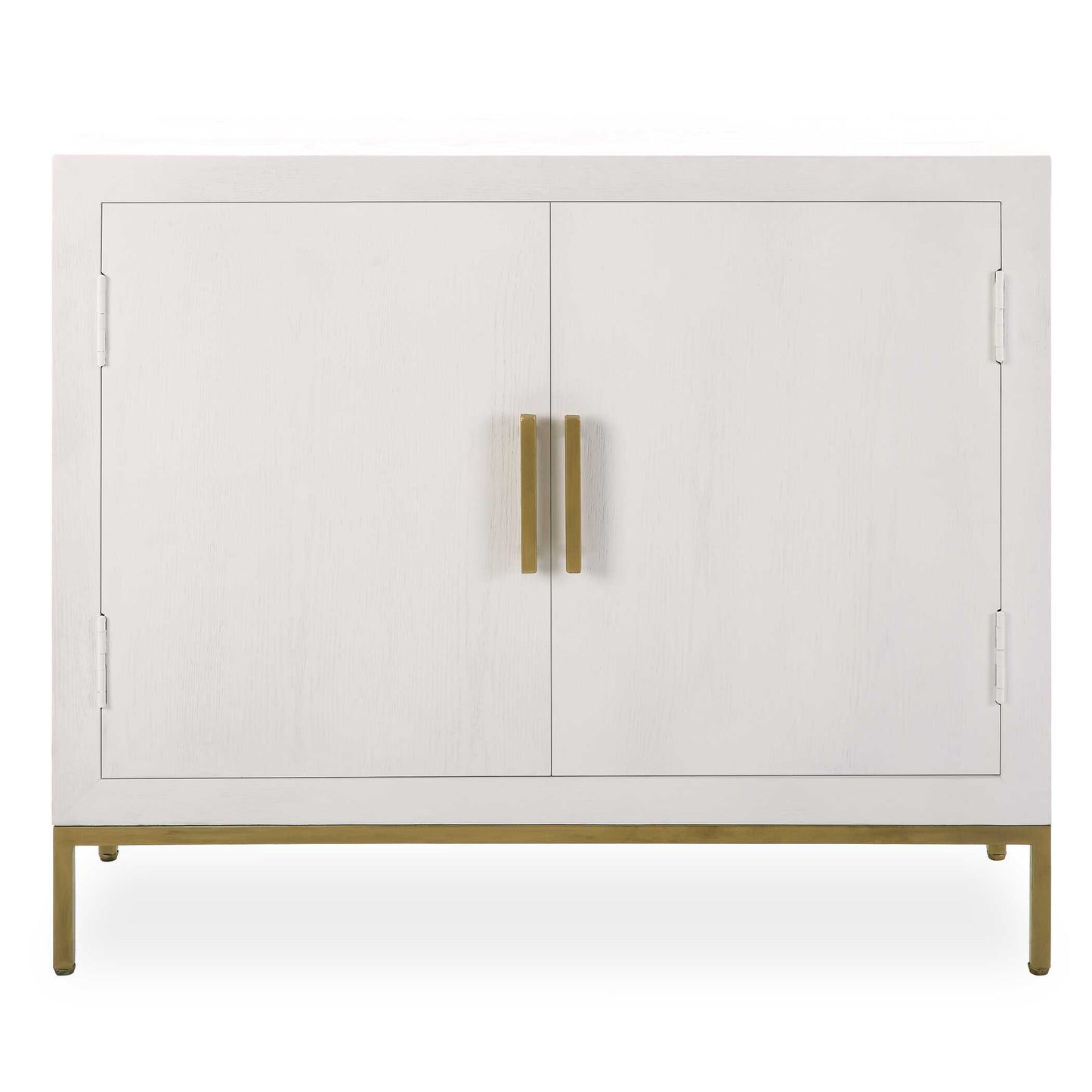 Uttermost Front Range White 2 Door Cabinet