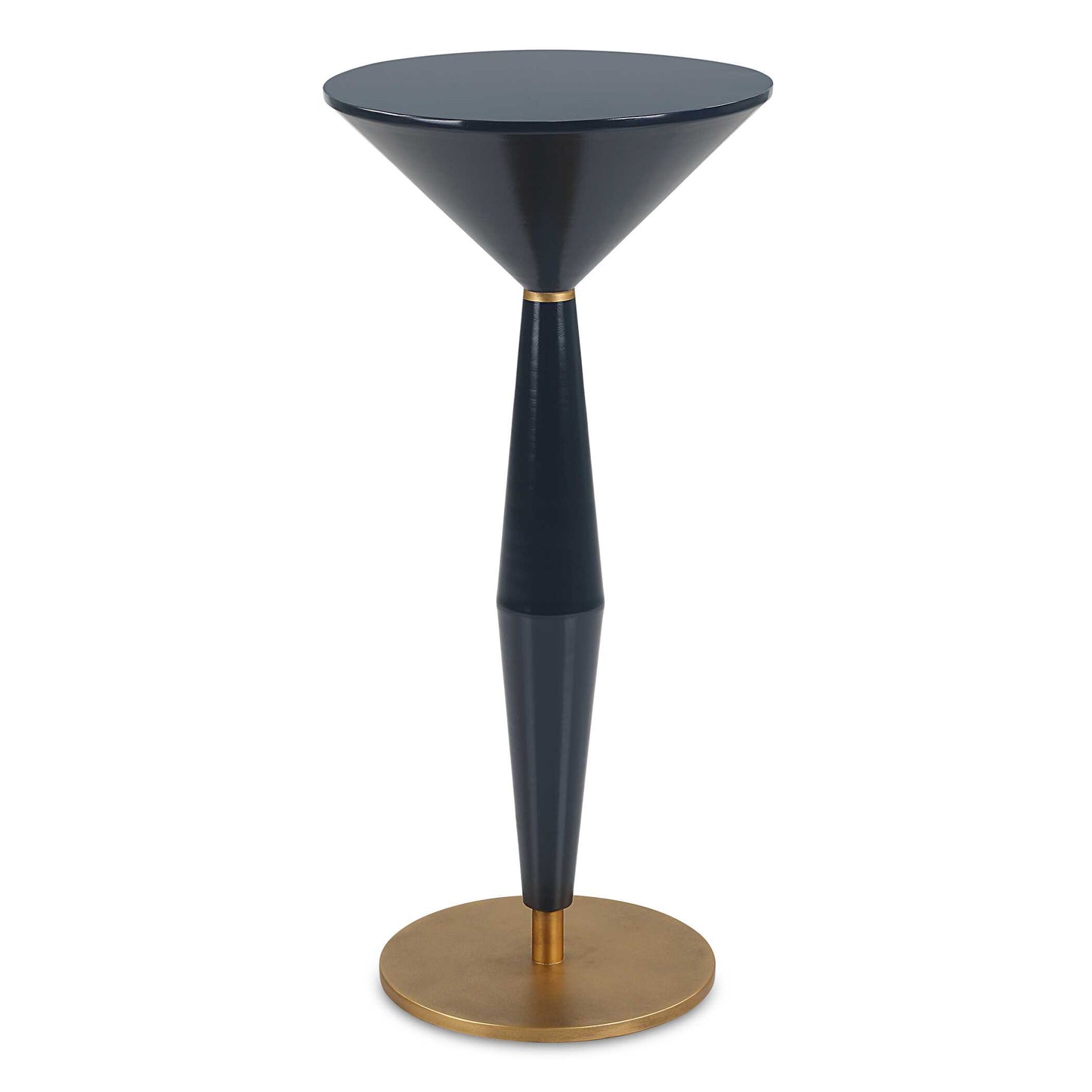 Uttermost Luster Navy Blue Accent Table