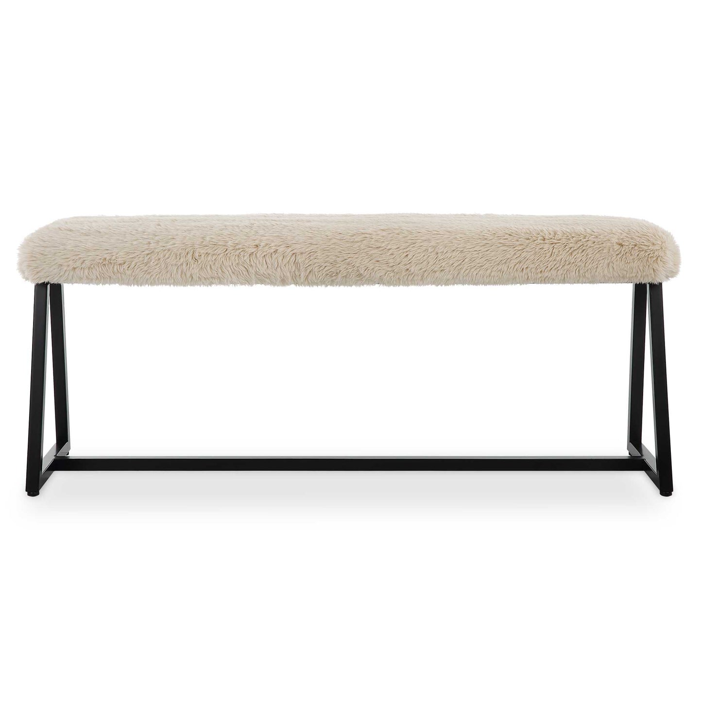 Uttermost Taupo Sheepskin Bench