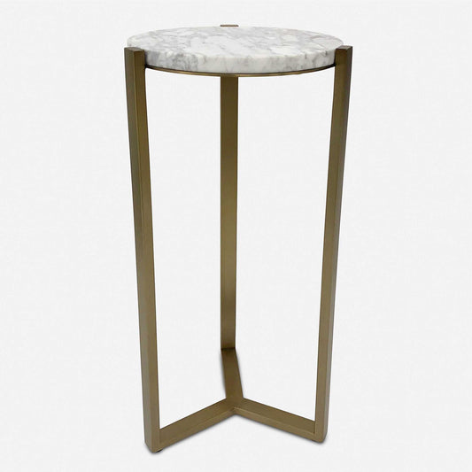 Uttermost Pietra Carrara Marble Drink Table