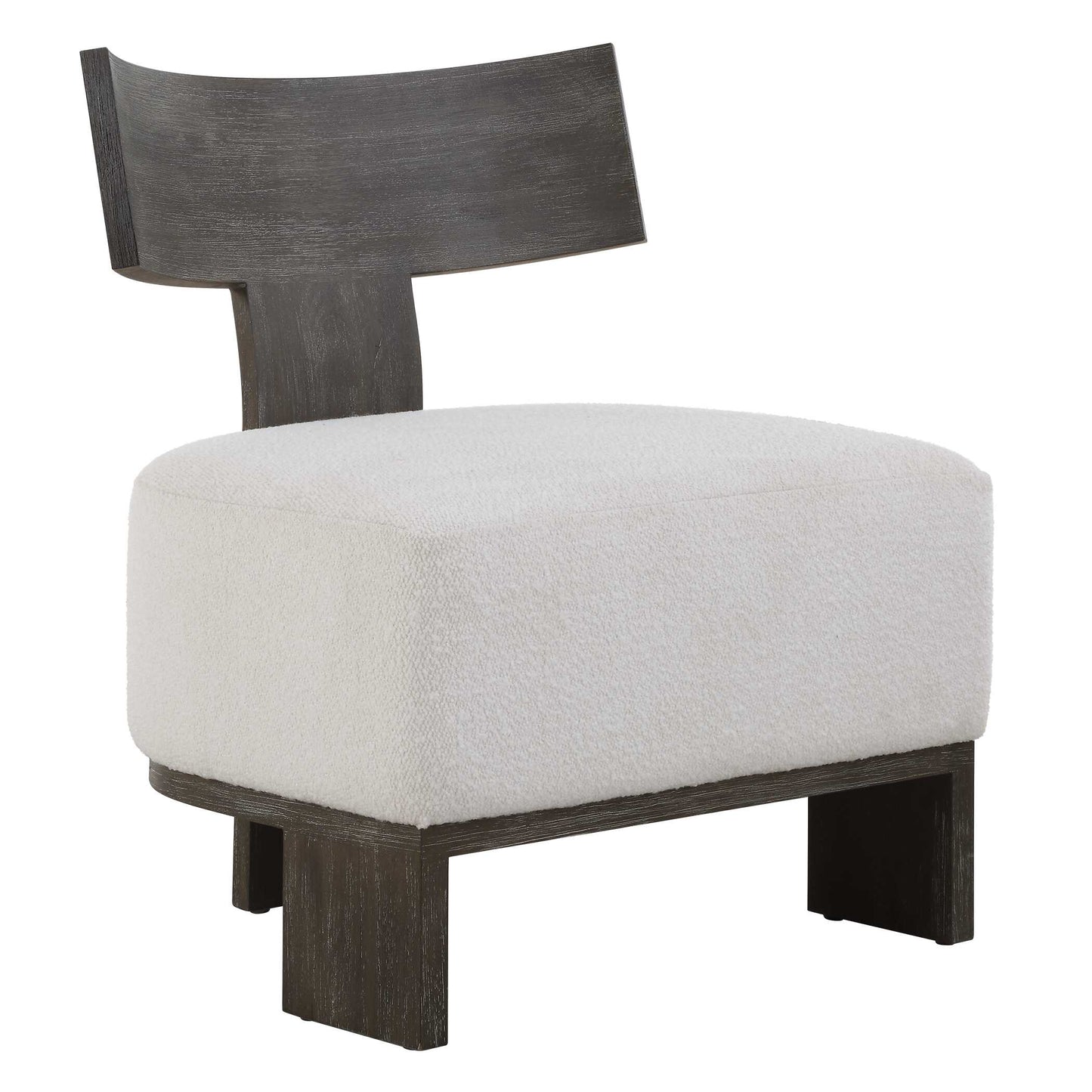 Uttermost Finlay Dark Walnut Accent Chair