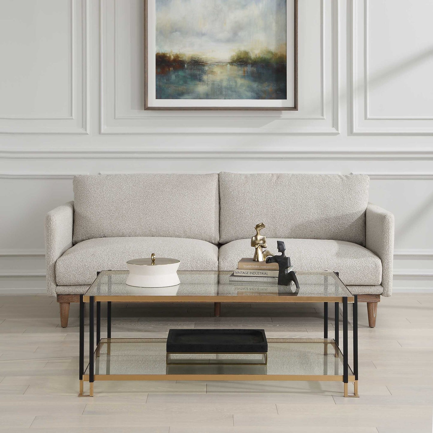Uttermost Kentmore Glass Coffee Table