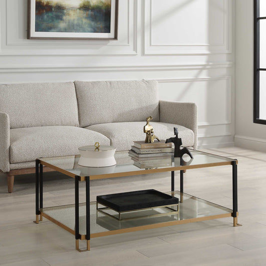 Uttermost Kentmore Glass Coffee Table