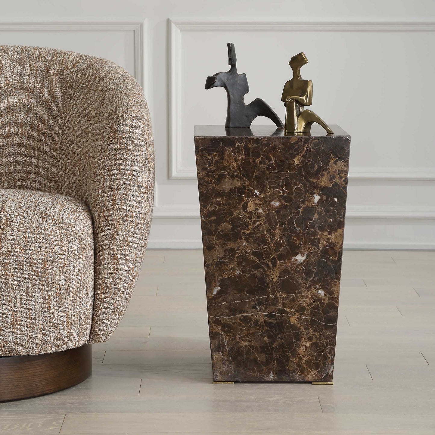 Uttermost Poe Marble Accent Table