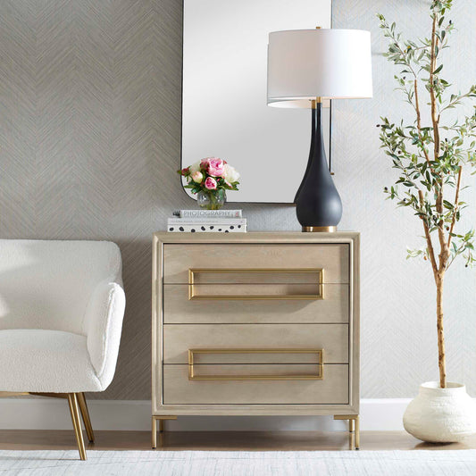 Uttermost Alessia Light Oak Accent Chest