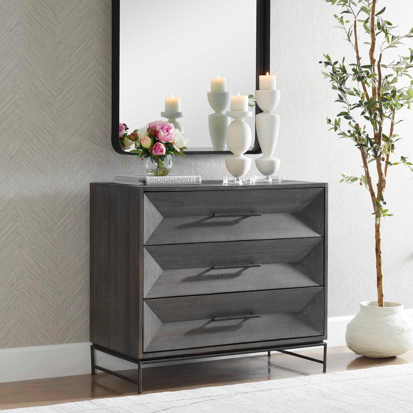 Uttermost Knox Dark Walnut Accent Chest