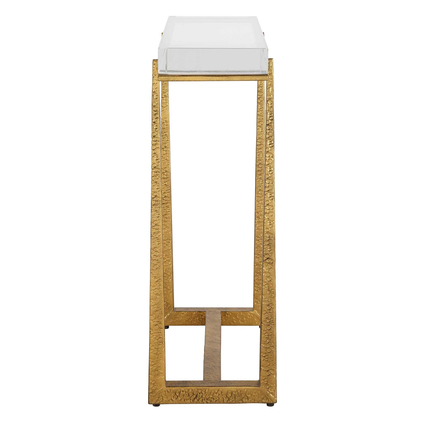 Uttermost Midas Thick Crystal Accent Table