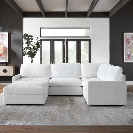 Uttermost Refuge Arctic White Sofa Ottoman