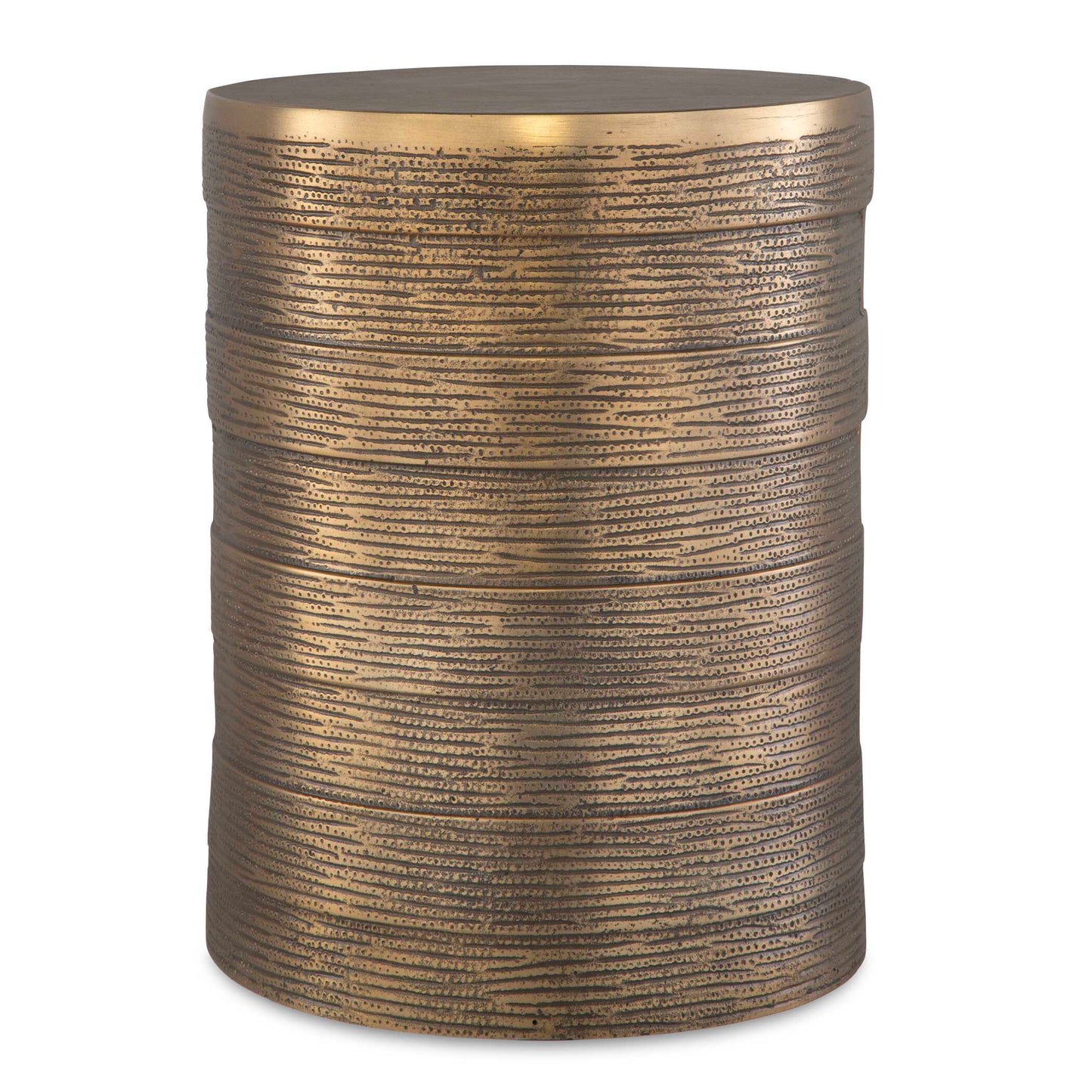 Uttermost Odin Antique Brass Accent Table