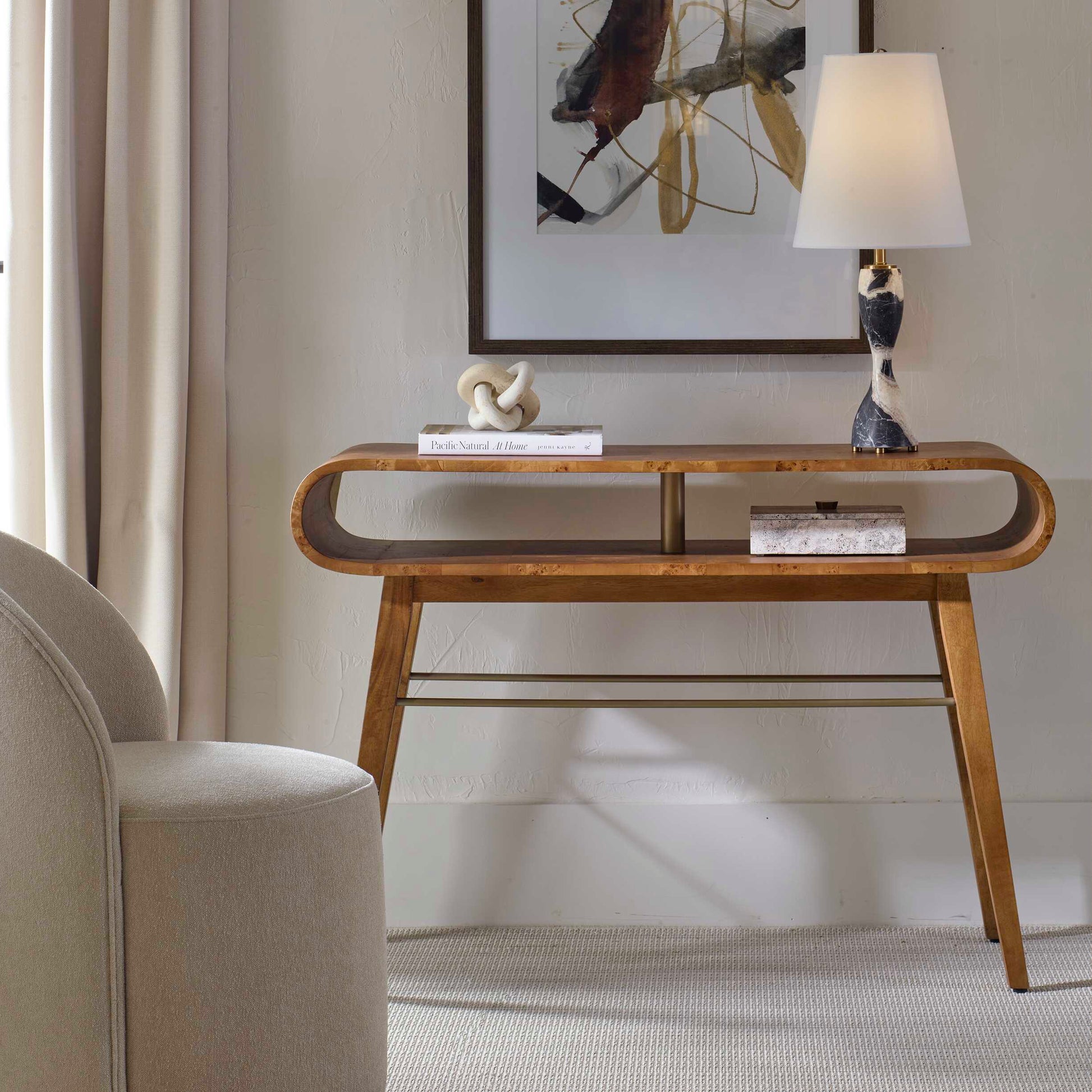 Uttermost Ledger Mid-Century Console Table