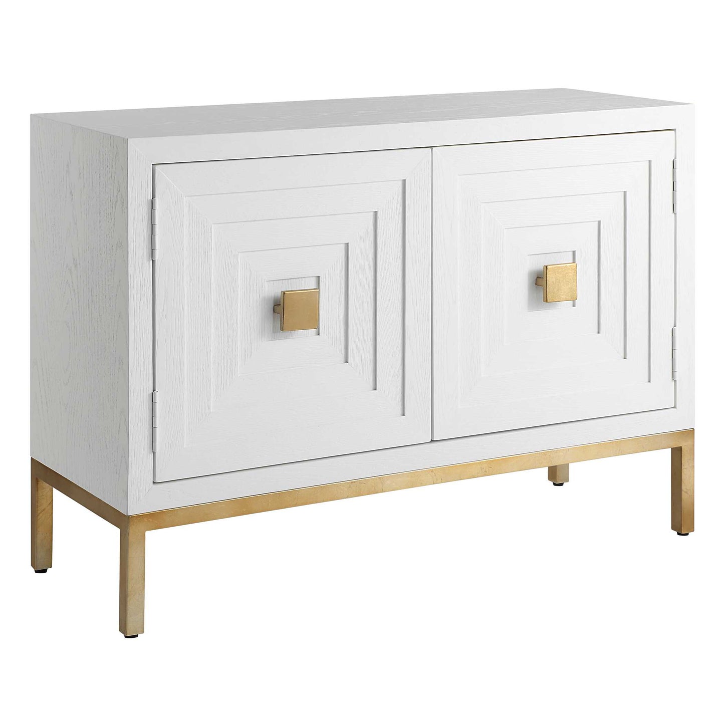 Uttermost Aiken White 2 Door Cabinet